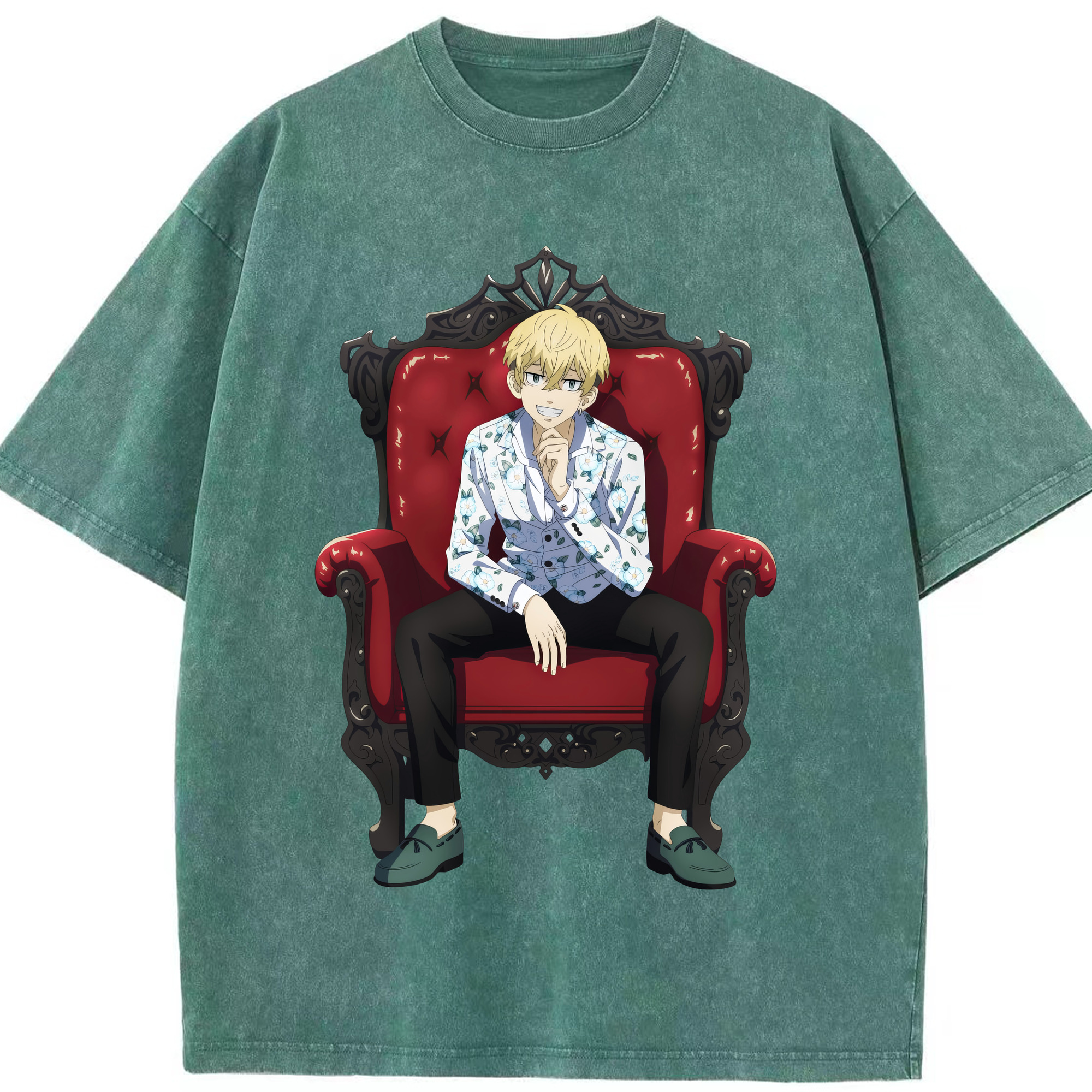 （画像用） 東京リベンジャーズ Tokyo Revengers 綿100% ヴィンテージ風 半袖Tシャツ（フロントプリント）